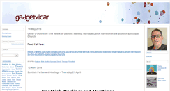 Desktop Screenshot of gadgetvicar.org.uk