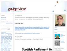 Tablet Screenshot of gadgetvicar.org.uk